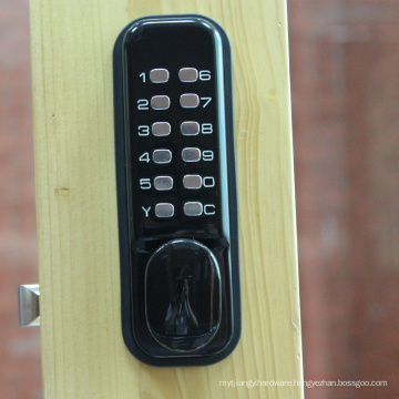 Best knob combination security password door lock In PVD black finish